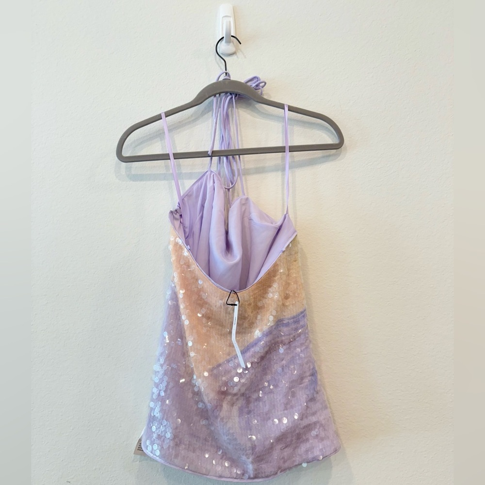 NWT ASOS Abstract Print Sequin Set - Pastel Hues - Picture 7 of 8